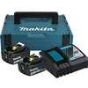 Image de Power Source Kit avec un litium 2 accumulateurs Li-ion, 18 V, 3,0 Ah et chargeur en aufe préservation Box Makpac 1, pièces, turquoise, noir, 197952-5