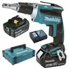 Image de Visseuse plaque de plâtre 18V + 2 batteries 5Ah + chargeur + coffret MAKPAC - - DFS452RTJ