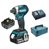 Image de Visseuse à chocs 18V + 2 batteries 5Ah + chargeur + coffret MAKPAC - - DTD154RTJ