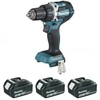 Image de Perceuse visseuse 18V Li-Ion Ø13 mm - 2 Batteries 18V 3.0Ah + 1 batterie 4.0 Ah - chargeur + coffret - DDF484RF3J