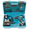 Image de Makita HP333DSAX1 Perceuse-visseuse à percussion sans fil 12 V max. 2 Ah - 2 batteries + chargeur dans coffret de transport en occasion ou reconditionné