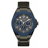 Image de Guess Montre Guess W1305G3 - LEGACY Boîtier acier canon de fusil brillant lunette acier IP bleue cadran gunmetal multifonction bracelet acier canon de fusil brillant Homme