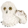 Image de peluche harfang des neiges 20 cm en peluche blanche