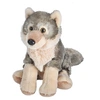 Image de peluche loup junior 20 cm en peluche gris/crème