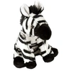 Image de peluche zèbre junior 20 cm en peluche noir/blanc