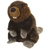 Image de castor en peluche junior 20 cm en peluche marron