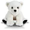Image de ours polaire en peluche junior 30 cm en peluche blanc/noir