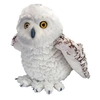 Image de chouette en peluche junior 30 cm en peluche blanche