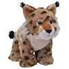 Image de peluche lynx junior 30 cm en peluche marron/blanc