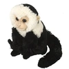Image de singe en peluche junior 20 cm en peluche noir/blanc