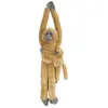 Image de peluche Langoer avec bébé 51 cm en peluche marron clair