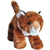 Image de peluche tigre junior 18 cm en peluche orange/blanc