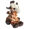 Image de peluche girafe junior 18 cm en peluche jaune/brun