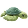Image de tortue de mer en peluche junior 18 cm vert