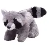 Image de Hug'Ems peluche : raton laveur 18 cm argent