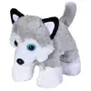 Image de peluche husky junior 18 cm peluche blanc/gris