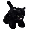 Image de chat en peluche junior 18 cm en peluche noire