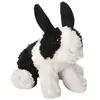 Image de peluche lapin junior 18 cm en peluche noir/blanc