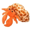 Image de bernard-l'ermite junior 18 cm en peluche orange