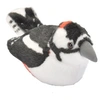 Image de pic en peluche avec son 15 cm en peluche noir/blanc