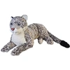 Image de léopard en peluche junior 76 cm en peluche blanc/gris