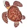 Image de tortue en peluche junior 20 cm en peluche marron