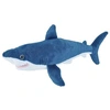 Image de requin câlin junior 20 cm en peluche bleu/blanc