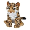 Image de tigre en peluche junior 30 cm en peluche marron/blanc