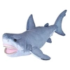 Image de doudou requin blanc junior 50 cm gris peluche