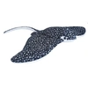 Image de raie douce junior 38 cm en peluche noir/blanc