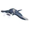 Image de mantarog junior 38 cm en peluche bleu/blanc
