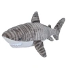 Image de peluche requin tigre junior 38 cm en peluche gris/blanc