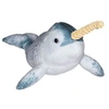 Image de doudou narval junior 30 cm peluche bleu gris