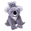 Image de peluche Koala 30 cm en peluche grise 2 pièces