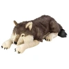 Image de peluche loup junior 76 cm en peluche beige/brun
