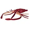 Image de calamar géant câlin junior 50 cm en peluche rouge