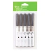 Image de 5 stylos noirs - pointes 0,4 à 2 mm