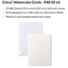 Image de 10 cartes aquarelle R40 ivoire / 10 enveloppes blanches
