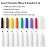 Image de Kit de 9 marqueurs 1mm et 1 pinceau aquarelle 4mm