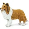 Image de Safari chien colley junior 10 cm caoutchouc marron/blanc