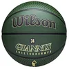 Image de Wilson Ballon de Basket, NBA Player Icon Outdoor, Giannis Antetokounmpo, Milwauke Bucks, Extérieur et Hall de Sport, Taille: 7, Vert/Beige en occasion ou reconditionné