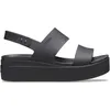 Image de Crocs - Crocs Brooklyn Low Wedge - Sandales femme Black / Black - 37 - 38