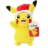 Image de Peluche Seasonal Holiday Pikachu with Santa Hat W4