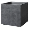 Image de Pot de fleur Cube - Millennium R - Anthracite - A réserve d'eau- 39 cm