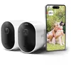 Image de Arlo Pro 5 2K, Caméra de Surveillance WiFi Extérieure Sans Fil, Autonomie de 8 mois, Vision Nocturne Couleur Avancée, Éclairage, Sirène et WiFi Double Bande, Essai Arlo Secure Inclus, 2 Caméras Blanc en occasion ou reconditionné