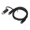 Image de Câble USB 3.2 Gen1 USB-A mâle et USB-C mâle 1.00 m, Noir