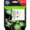Image de HP 912XL Pack de 4 Cartouches d'Encre Noire, Cyan, Magenta, Jaune grandes capacités Authentiques (3YP34AE) pour HP OfficeJet Pro 8010 series / 8020 series