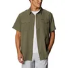 Image de Columbia - Utilizer II Solid Short Sleeve Shirt - Chemise homme Stone Green - XXL