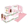 Image de 8 cartons invitation enveloppes poney fleurs - 9909886