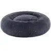 Image de Panier pour chien en tissu peluche, Gris Foncé / 60 cm
